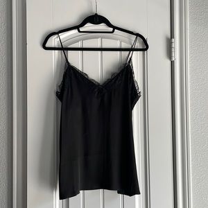 Anine Bing Silk Camisole with Lace